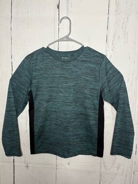 Essentials Green Heather Long-Sleeve Active Tee